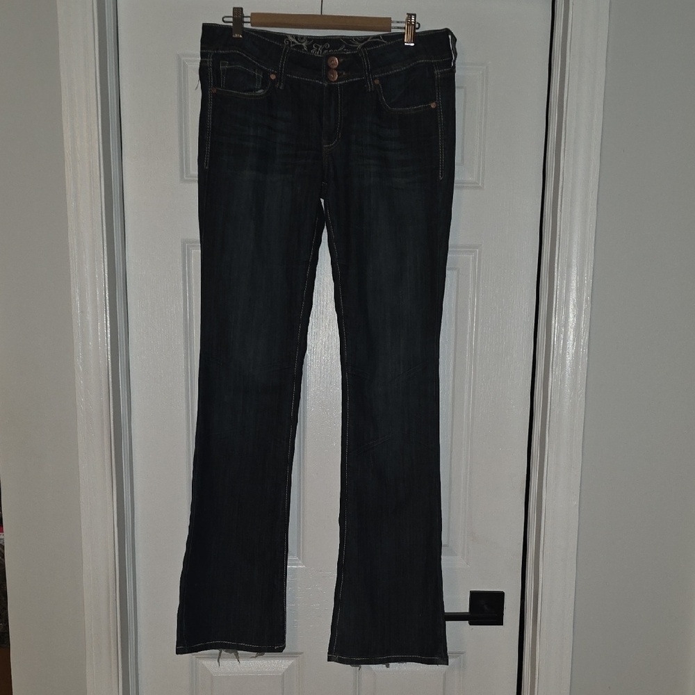 Refuge Dark Blue Women's Boot Cut Jeans